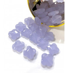 Perle taillée en trèfle - jade teinté