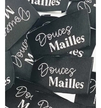 Douces Mailles - Étiquette tissée à coudre