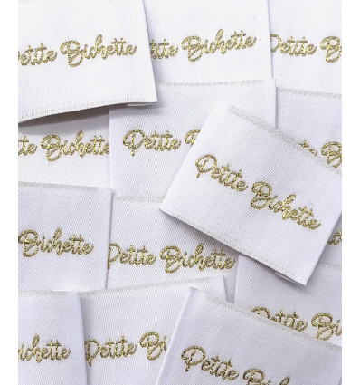 Petite Bichette - Étiquette tissée à coudre