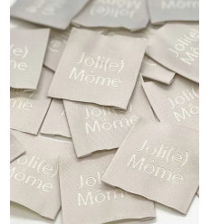 Joli(e) Môme - Étiquette tissée à coudre