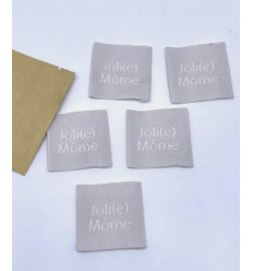 Joli(e) Môme - Étiquette tissée à coudre