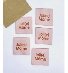Joli(e) Môme - Étiquette tissée à coudre