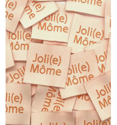 Joli(e) Môme - Étiquette tissée à coudre