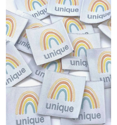 Unique - Étiquette tissée à coudre