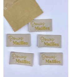 Douces Mailles - Étiquette tissée à coudre