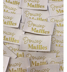 Douces Mailles - Étiquette tissée à coudre