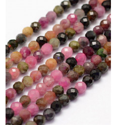 4,5mm - tourmaline - Chapelet pierre