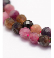 4,5mm - tourmaline - Chapelet pierre