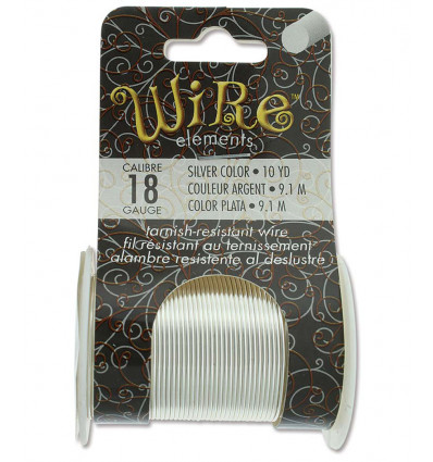 Calibre 18 - Bobine 9 m - Fil semi-dur 1,214 mm (résistant au ternissement)
