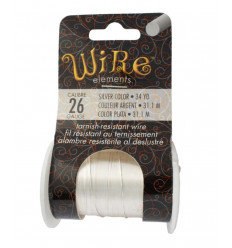 Calibre 26 - Bobine 31 m - Fil semi-dur 0,40mm (résistant au ternissement)