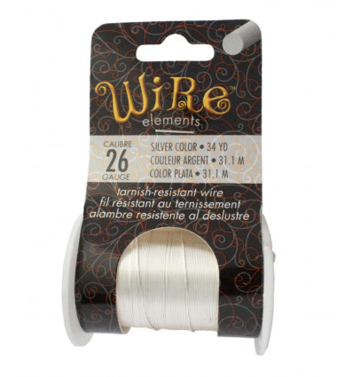 Calibre 26 - Bobine 31 m - Fil semi-dur 0,40mm (résistant au ternissement)