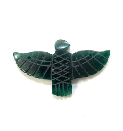 Pendentif aigle en aventurine
