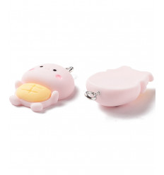 Pendentif petit tortue kawai en résine