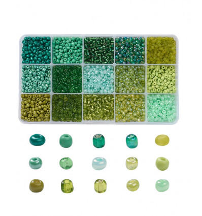 Kit perles de rocaille 4mm