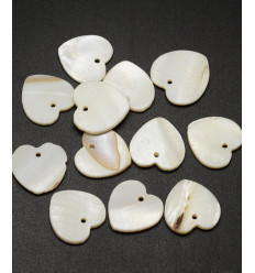 Pendentif coeur nacre moyen