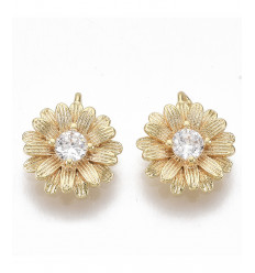 Pendentif paquerette + zirconium