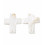 Pendentif grosse croix en nacre 30x26mm(1pc)