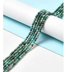 4mm - chrysocolle - Chapelet pierre