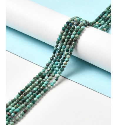 4mm - chrysocolle - Chapelet pierre