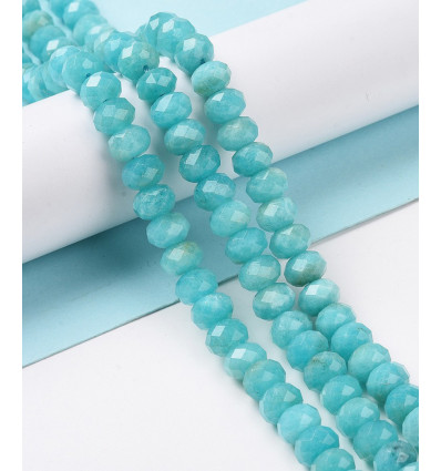 8x5mm - amazonite - Chapelet pierre