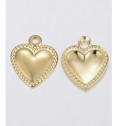 Pendentif coeur en acier inoxydable