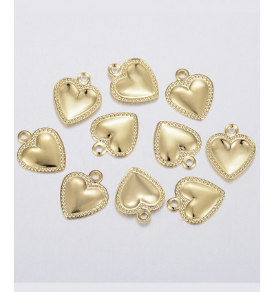 Pendentif coeur en acier inoxydable