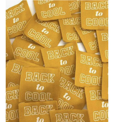 BACK TO COOL - Étiquette tissée à coudre