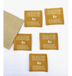 BACK TO COOL - Étiquette tissée à coudre