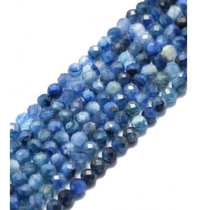 4mm - kyanite/cyanite - Chapelet pierre