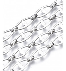 Chaine oeil protecteur acier inoxydable (10cm)