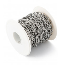 Chaine trombone strillées acier inoxydable (10cm)