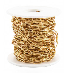 Chaine trombone strillées acier inoxydable (10cm)