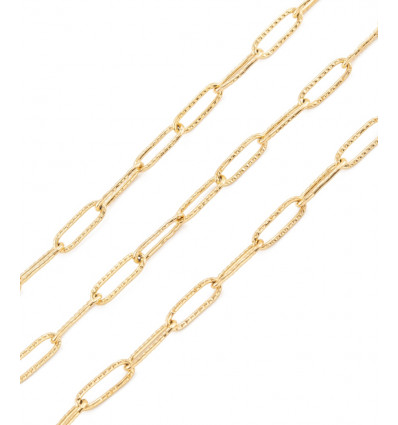 Chaine trombone strillées acier inoxydable (10cm)