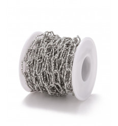 Chaine trombone sparkle acier inoxydable (10cm)