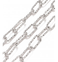 Chaine trombone sparkle acier inoxydable (10cm)