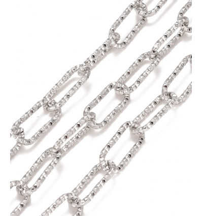 Chaine trombone sparkle acier inoxydable (10cm)