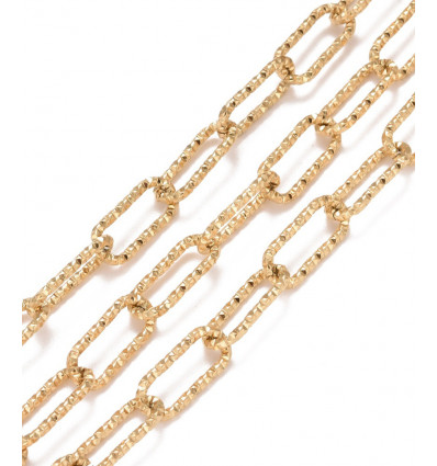 Chaine trombone sparkle acier inoxydable (10cm)