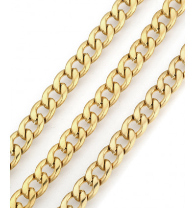 Chaine gourmette acier inoxydable (10cm)