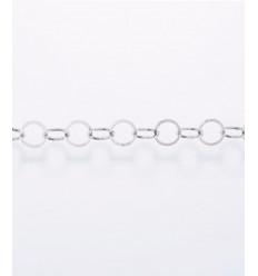 Chaine gros maillon rond acier inoxydable (10cm)
