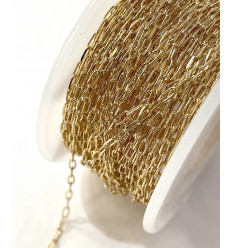 Chaine plaquée or 3 microns (10cm)