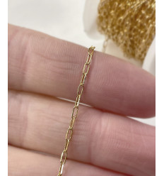 Chaine plaquée or 3 microns (10cm)