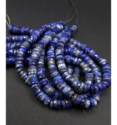 Lapis lazuli - Chapelet de heishi à facettes