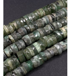 Emeraude - Chapelet de heishi à facettes