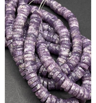 Améthyste - Chapelet de heishi à facettes