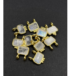 pierre de lune - petit pendentif à double attache