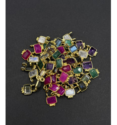 calcédoine rose - petit pendentif à double attache