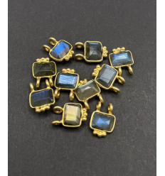 labradorite - petit pendentif à double attache