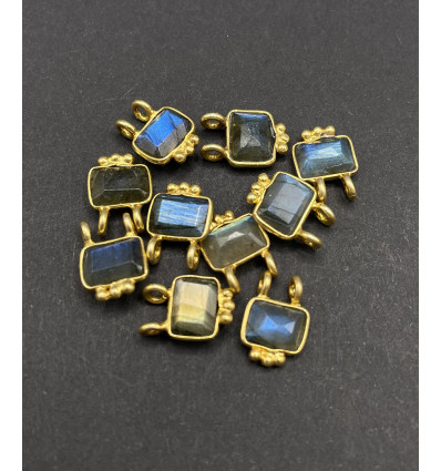 labradorite - petit pendentif à double attache