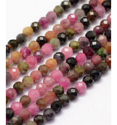 4,5mm - Chapelet pierre - tourmaline