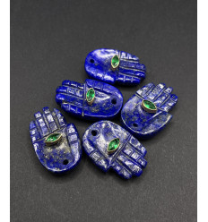 Lapis lazuli - pendentif main en pierre
